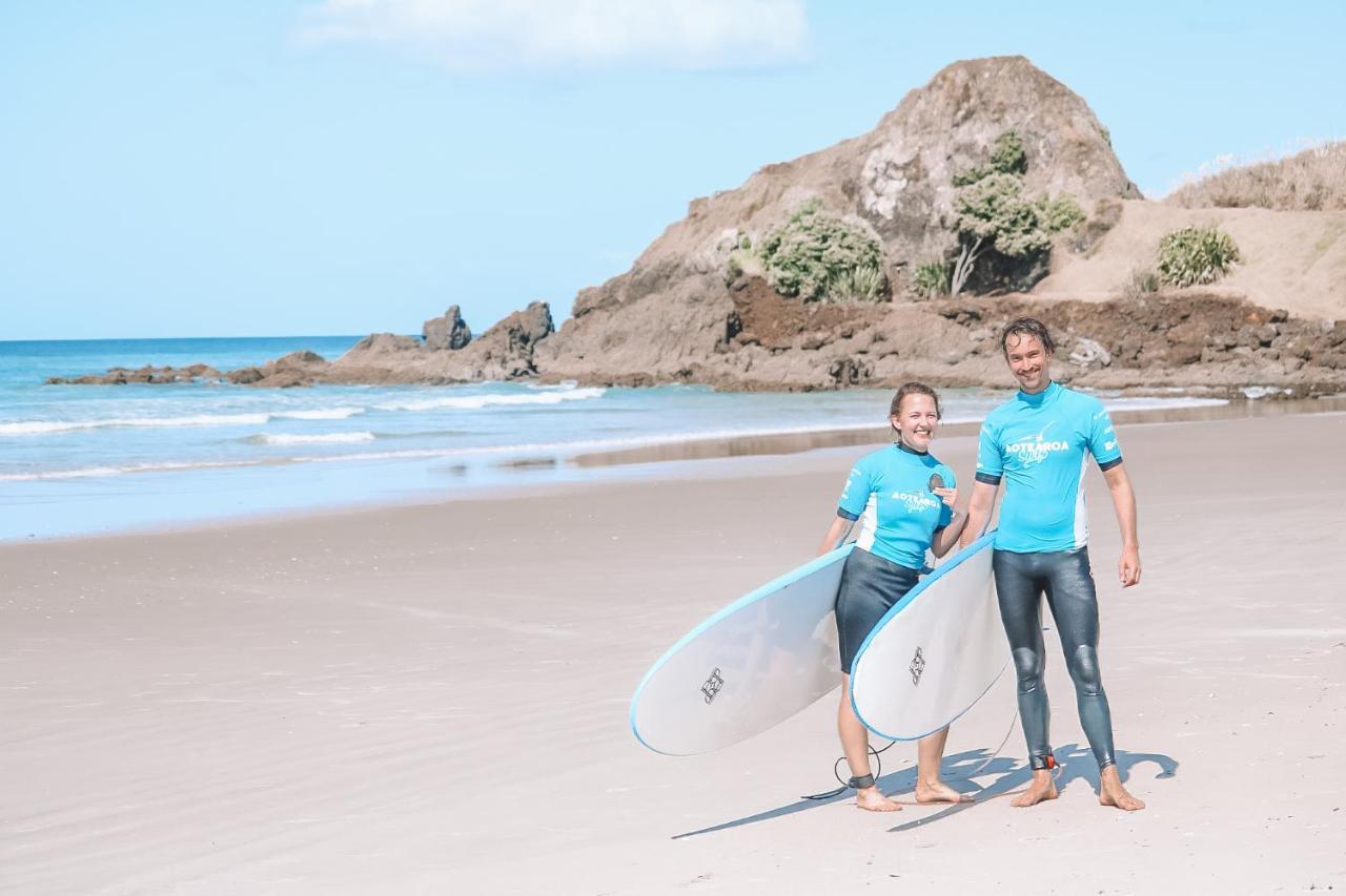 ホテル Aotearoa Surf Eco Pods Te Arai エクステリア 写真